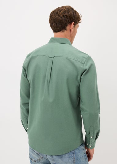 Green Oxford Plain Shirt