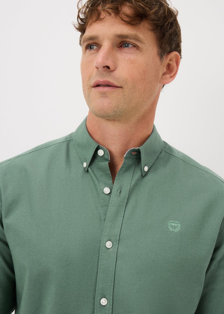 Green Oxford Plain Shirt