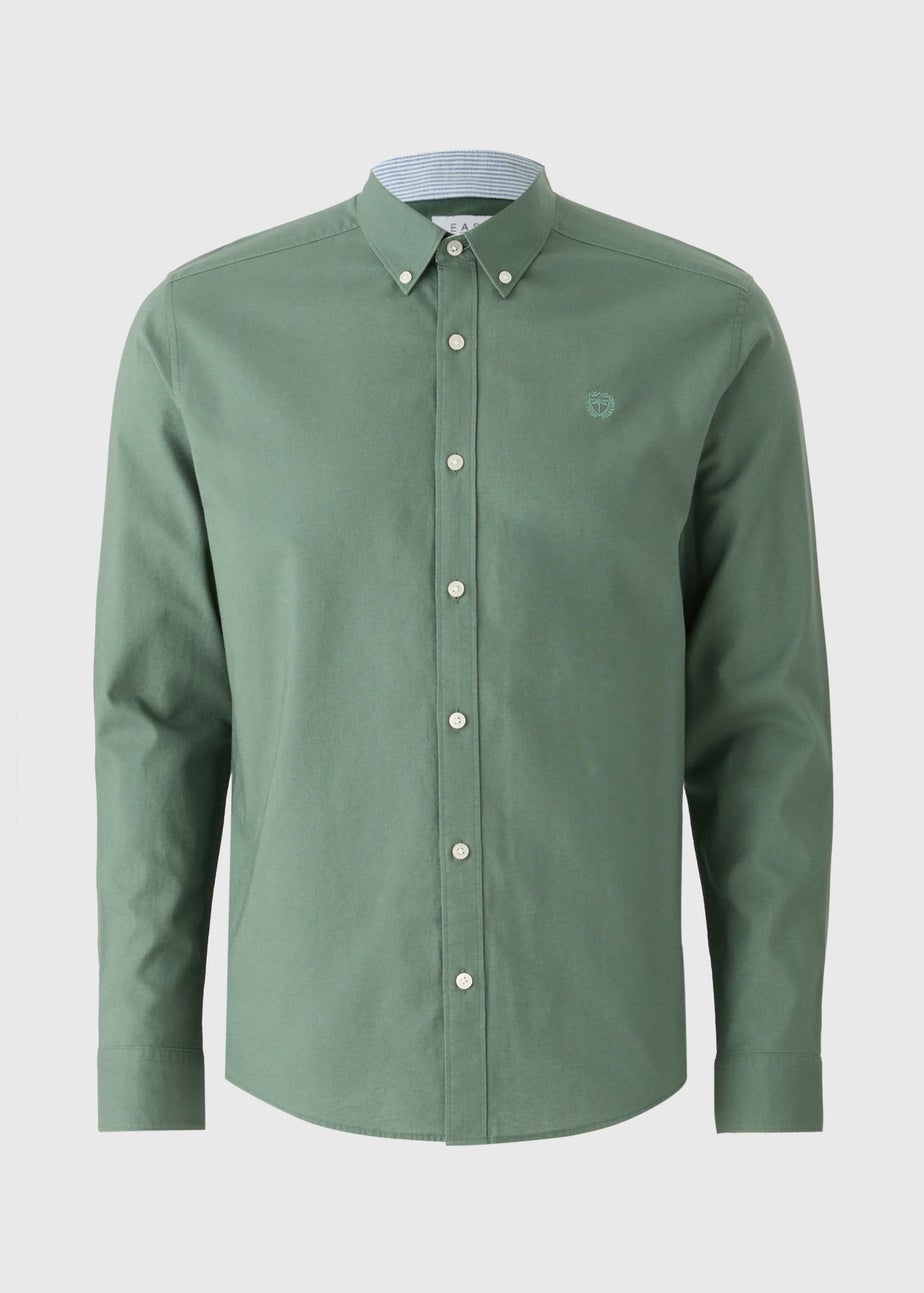 Green Oxford Plain Shirt