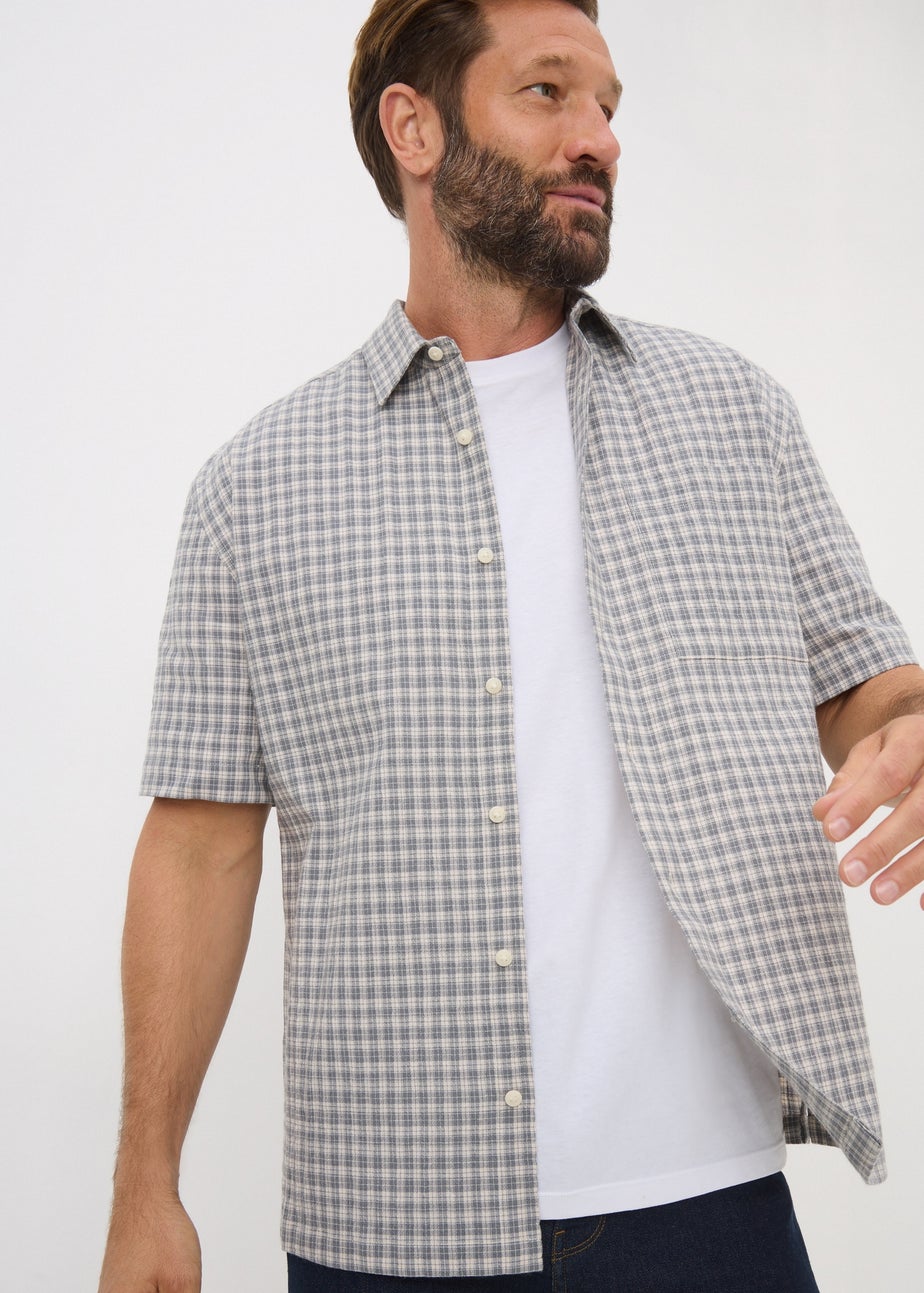 Charcoal Mini Check Shirt
