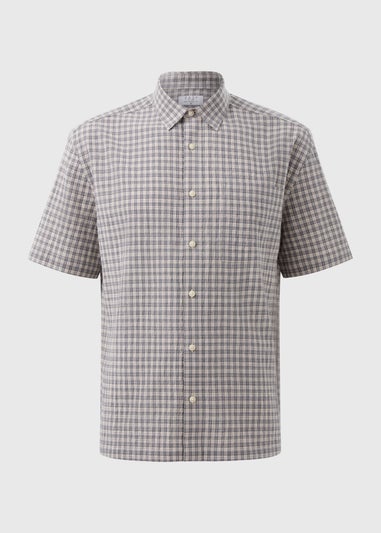 Charcoal Mini Check Shirt