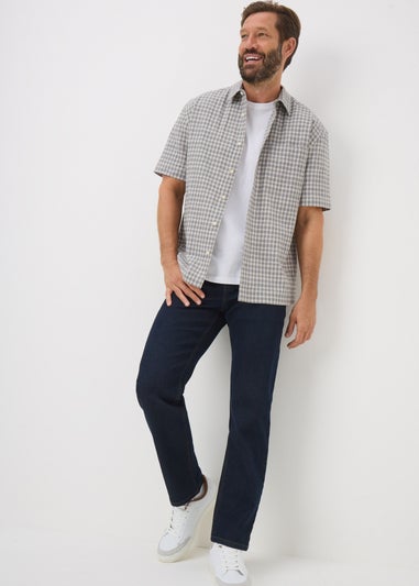 Charcoal Mini Check Shirt
