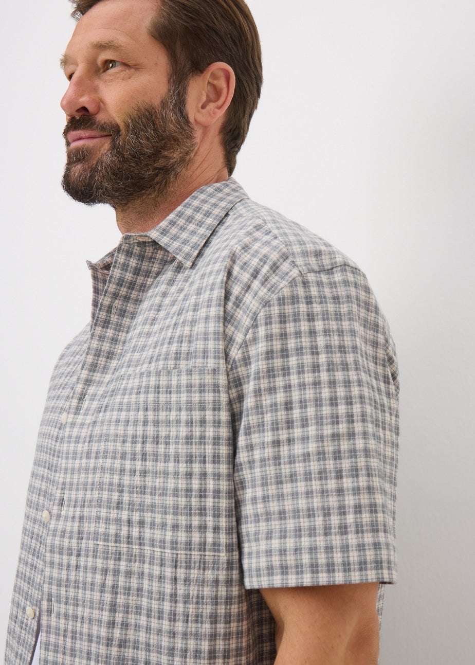 Charcoal Mini Check Shirt