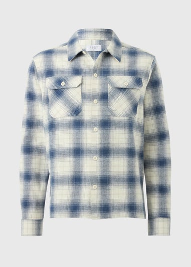 Navy Check Overshirt