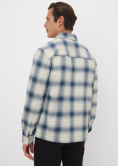 Navy Check Overshirt