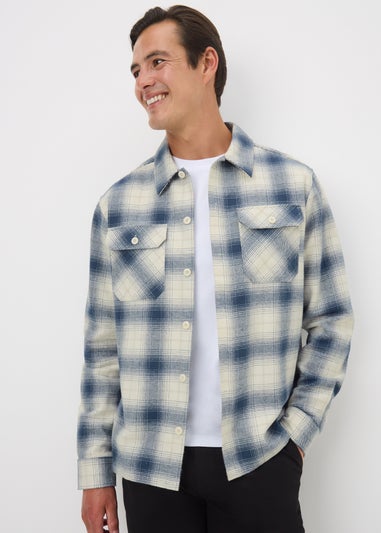 Navy Check Overshirt