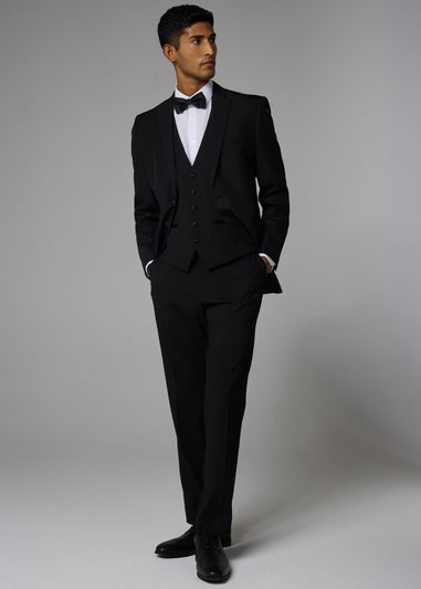 Taylor & Wright Black Tailored Dinner Waistcoat