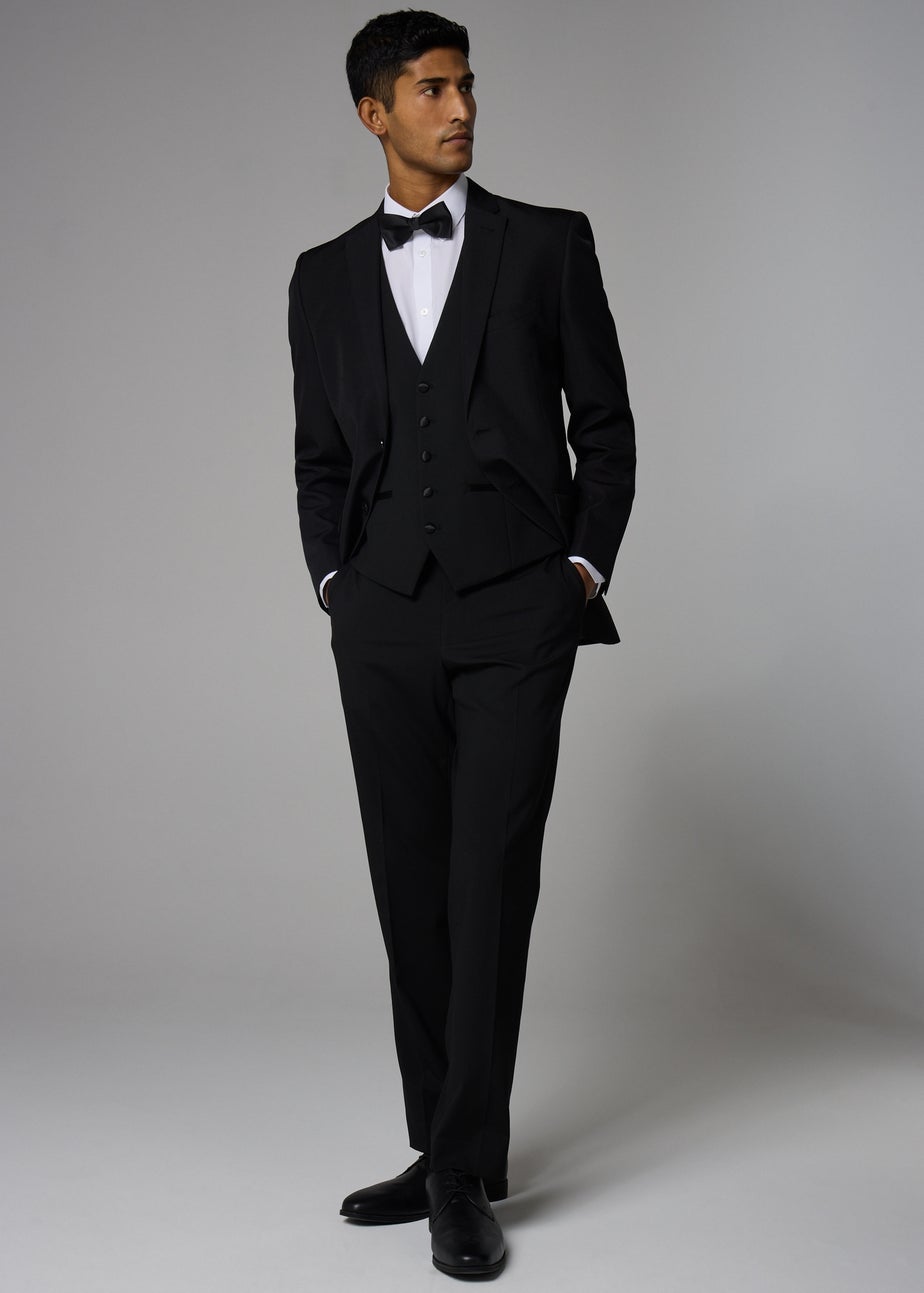 Taylor & Wright Black Tailored Dinner Waistcoat