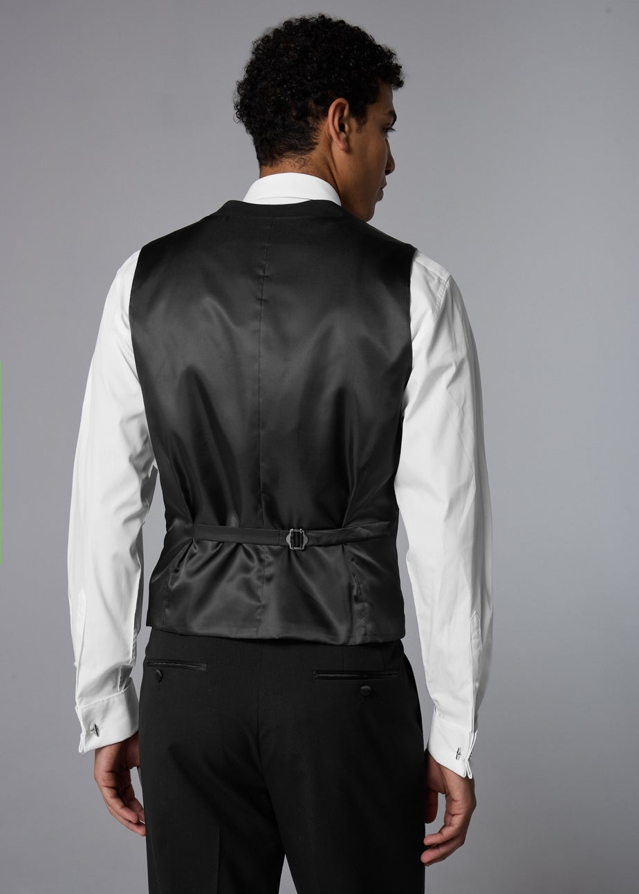 Taylor & Wright Black Tailored Dinner Waistcoat