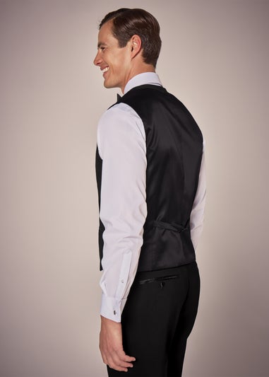 Taylor & Wright Black Tailored Dinner Waistcoat