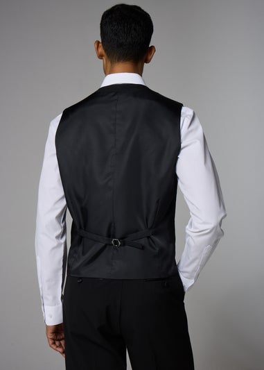 Taylor & Wright Black Tailored Dinner Waistcoat