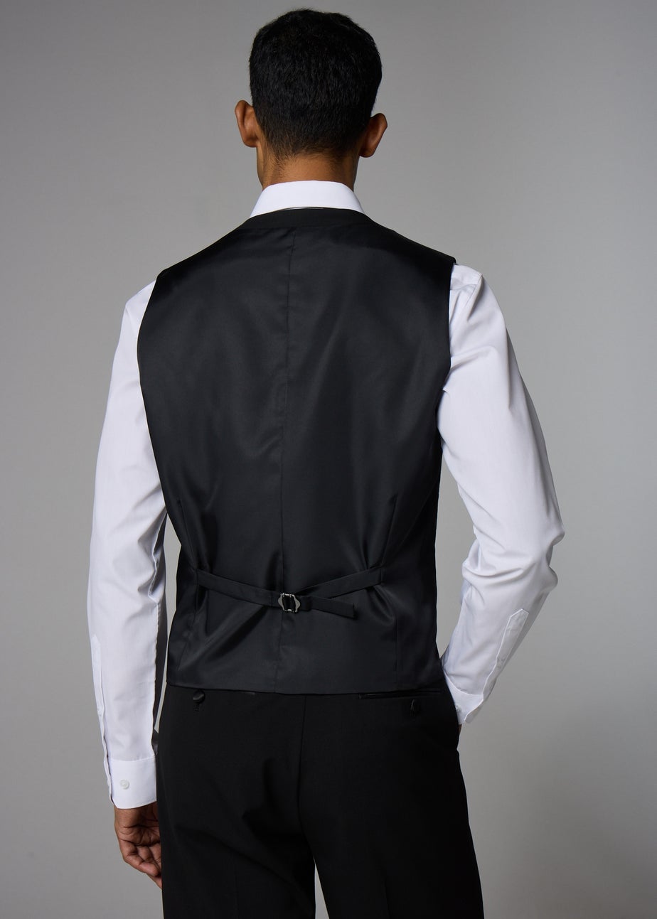 Taylor & Wright Black Tailored Dinner Waistcoat