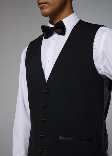 Taylor & Wright Black Tailored Dinner Waistcoat