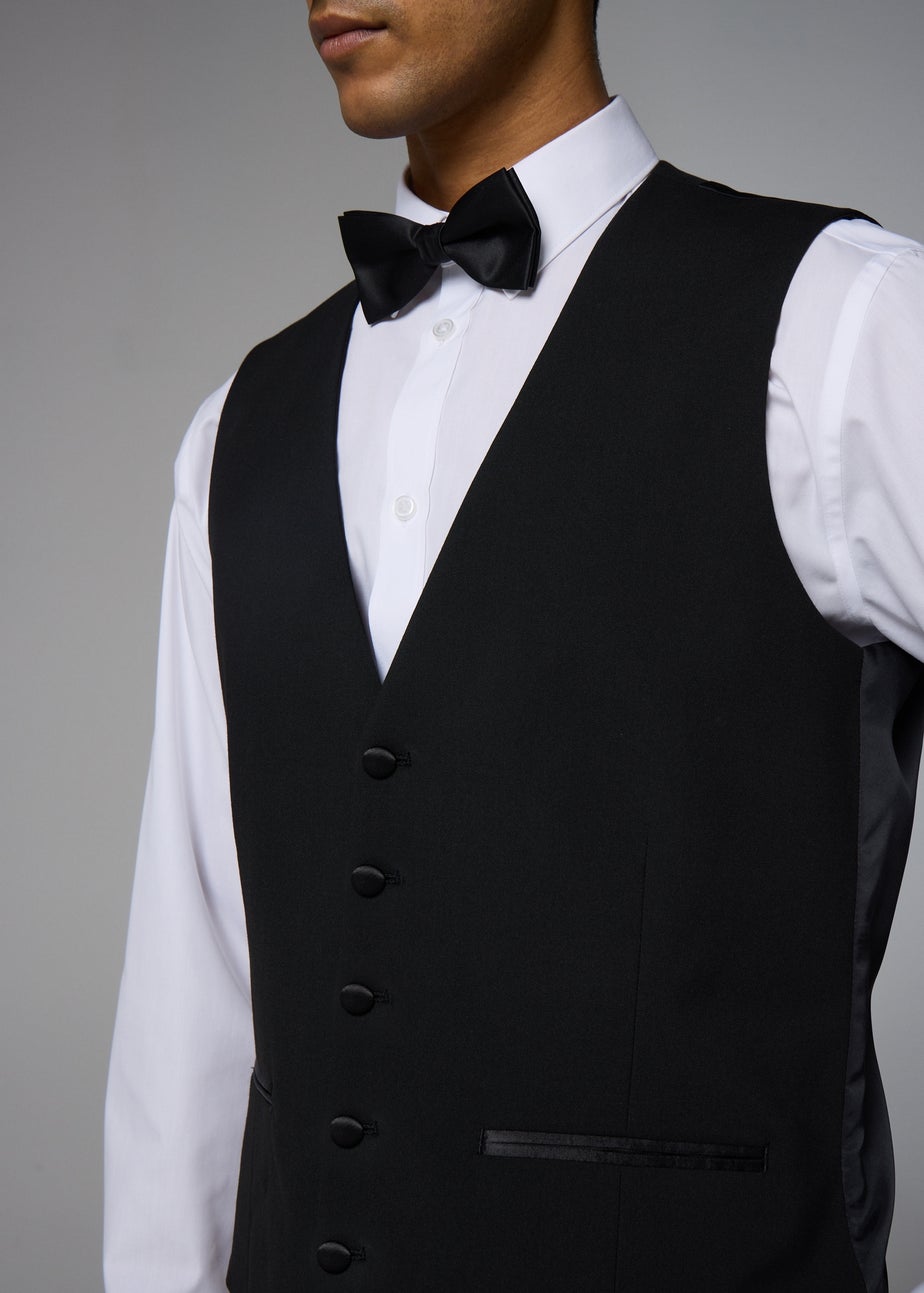 Taylor & Wright Black Tailored Dinner Waistcoat