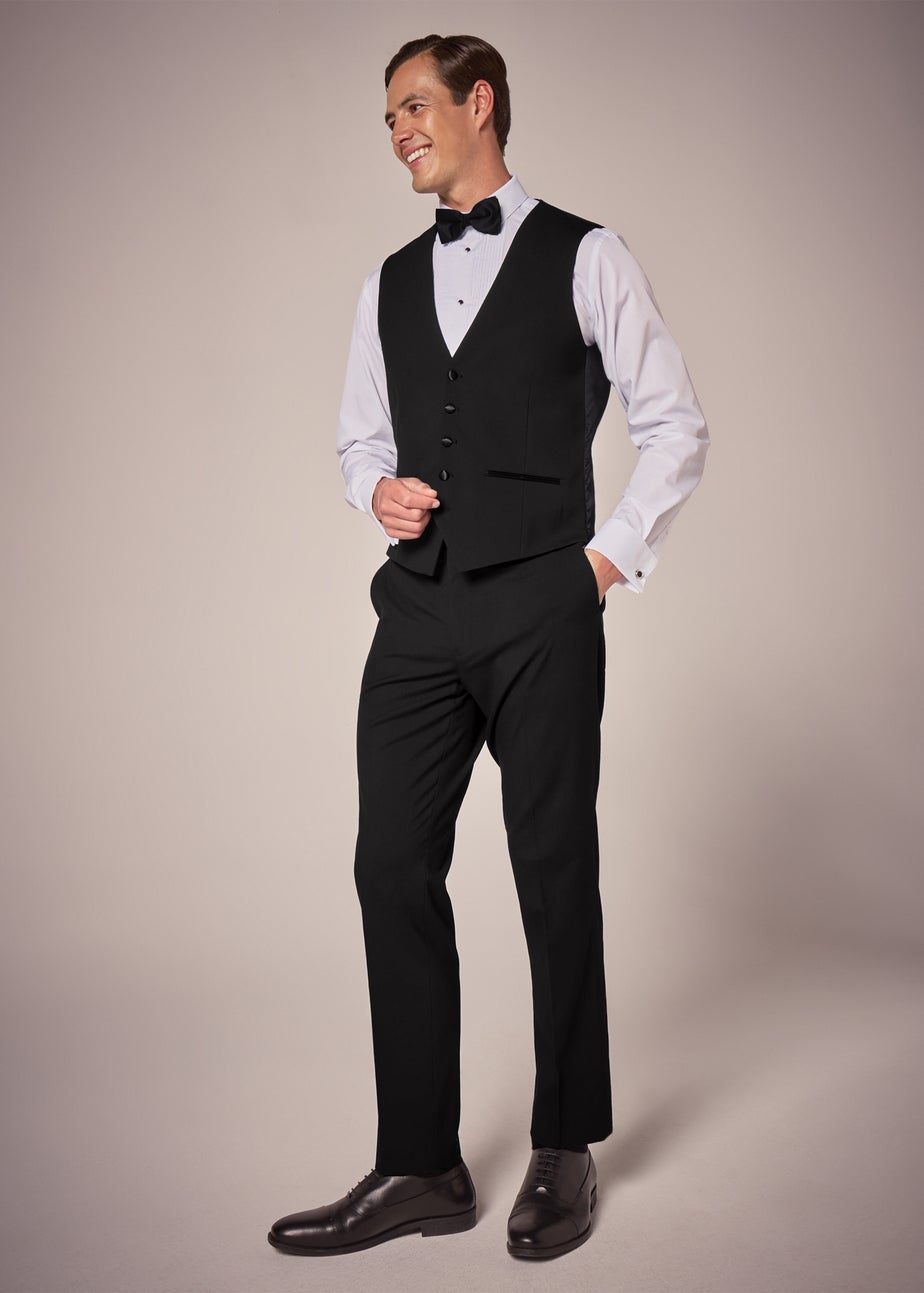Taylor & Wright Black Tailored Dinner Waistcoat