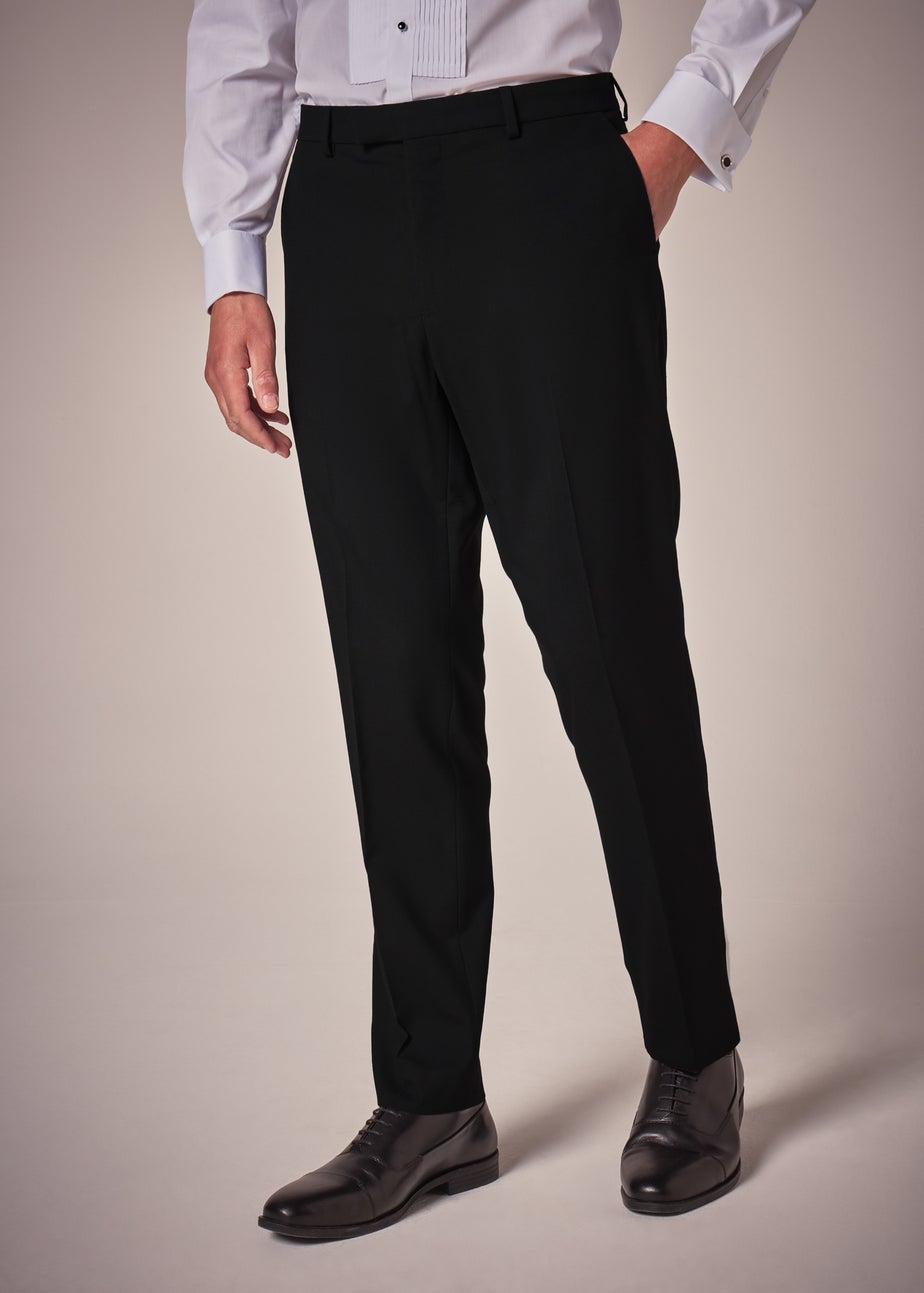 Taylor & Wright Black Tailored Dinner Trousers