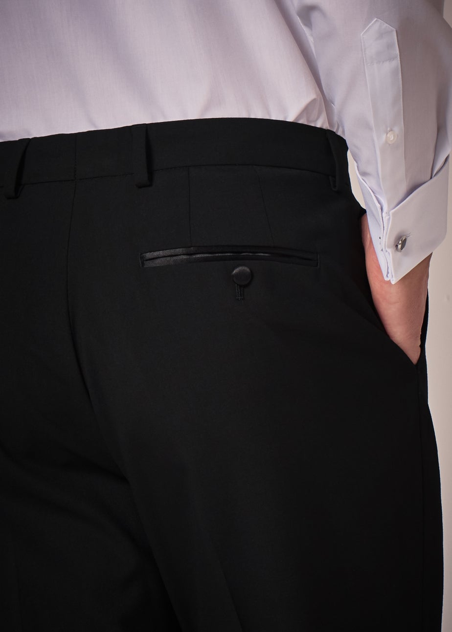 Taylor & Wright Black Tailored Dinner Trousers