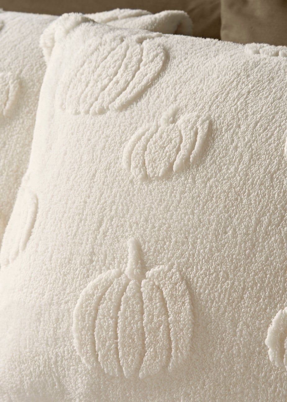 Cream Pumpkin Tuft Fleece Duvet Set