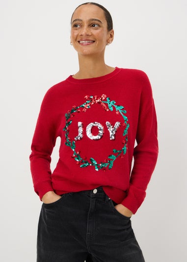 Red Christmas Joy Jumper