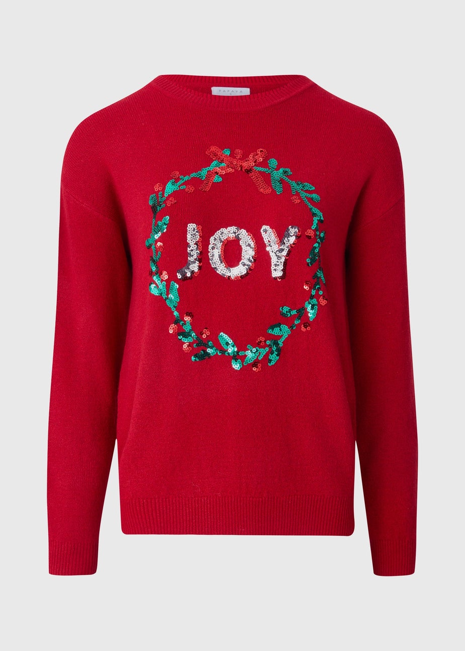 Red Christmas Joy Jumper