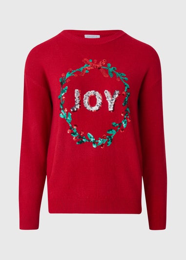 Red Christmas Joy Jumper