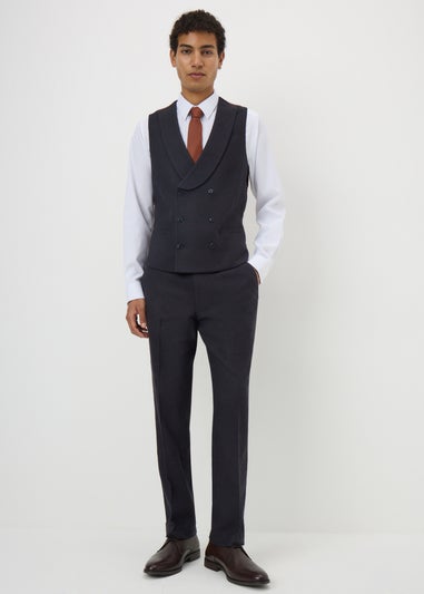 Taylor & Wright Bruno Navy Tailored Trousers