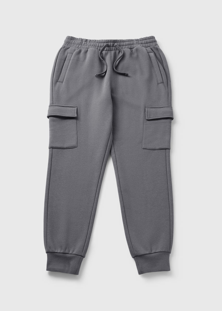 Grey Slim Cuff Joggers