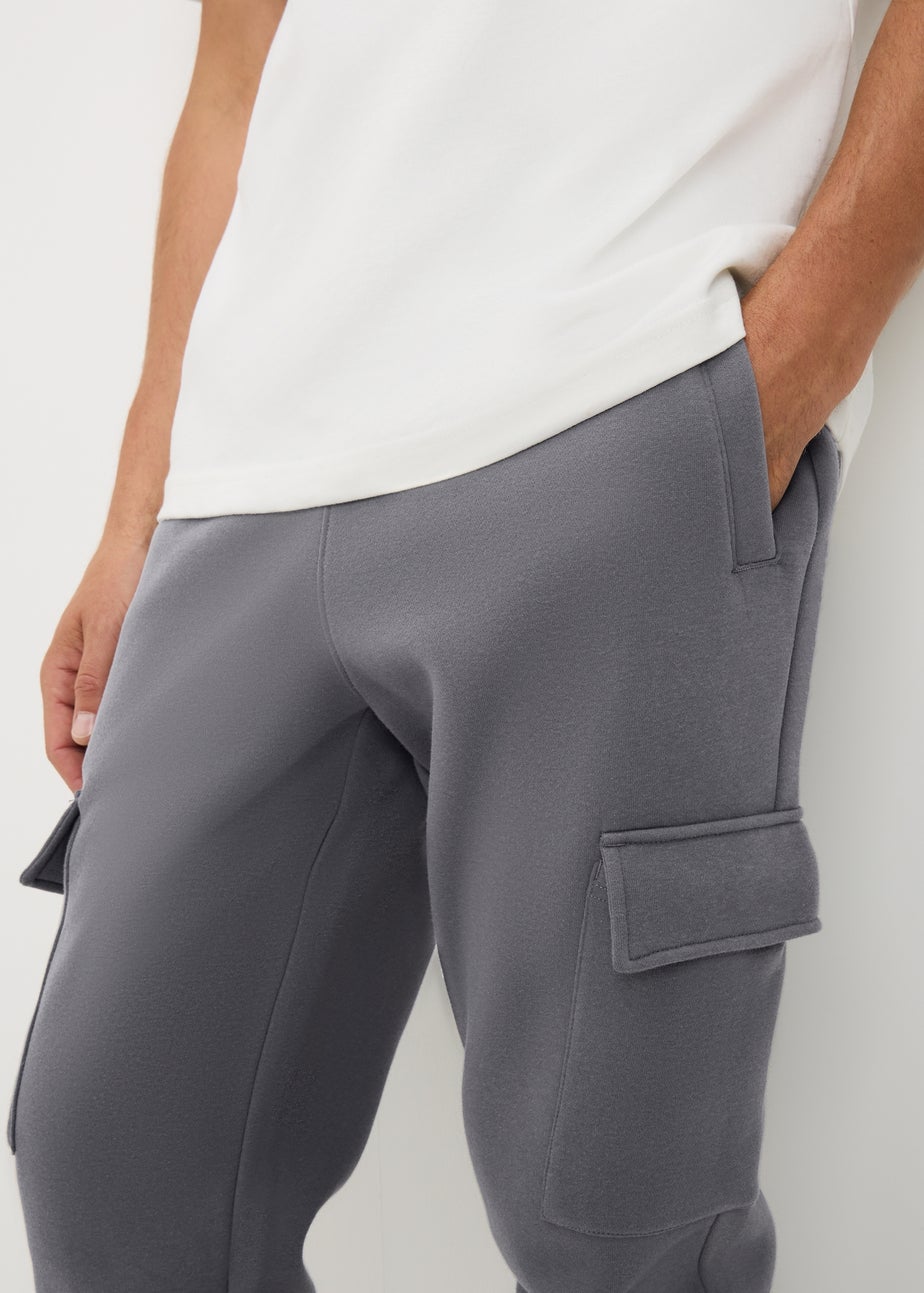 Grey Slim Cuff Joggers