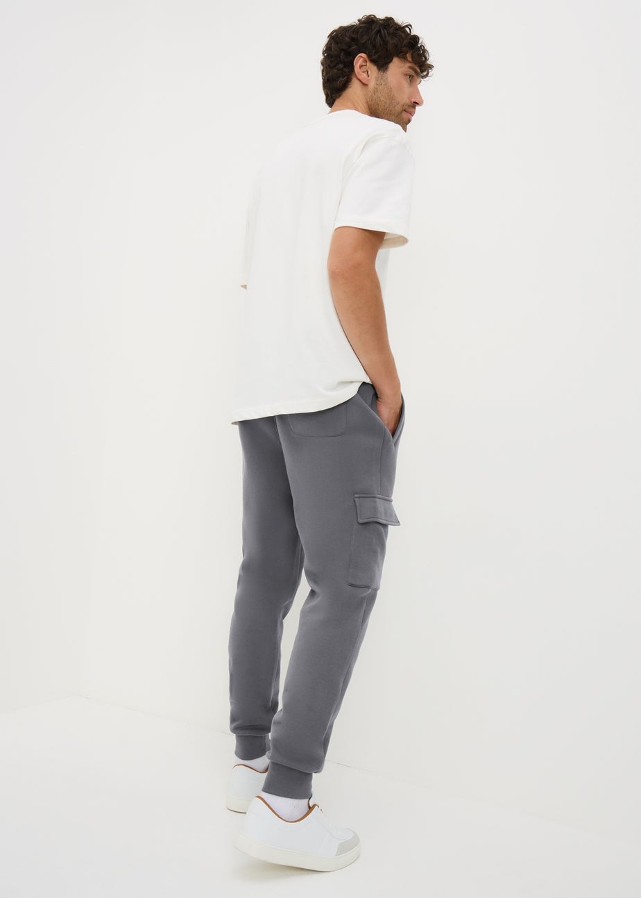 Grey Slim Cuff Joggers