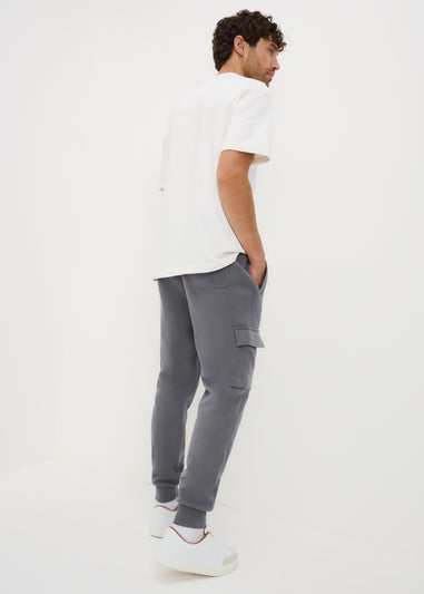 Grey Slim Cuff Joggers