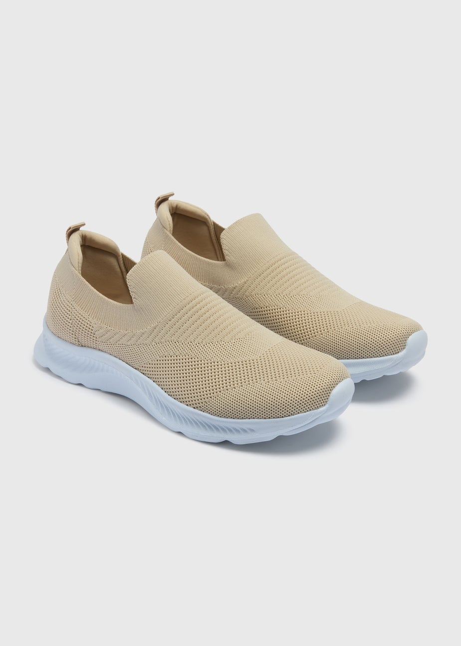 Stone Knit Slip On Trainers