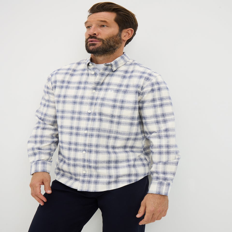 Lincoln Blue Check Long Sleeve Shirt