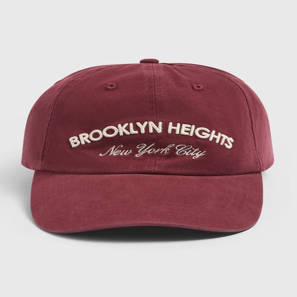 Burgundy Brooklyn Washed Cap