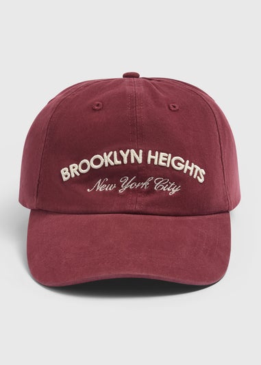Burgundy Brooklyn Washed Cap