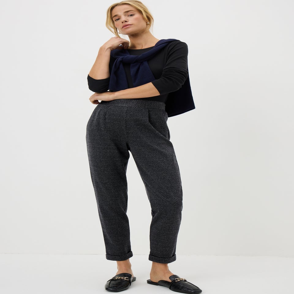 Navy Ponte Trousers