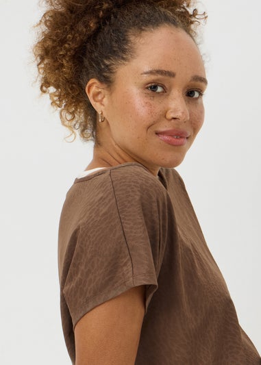 Souluxe Brown 2 In 1 T-Shirt