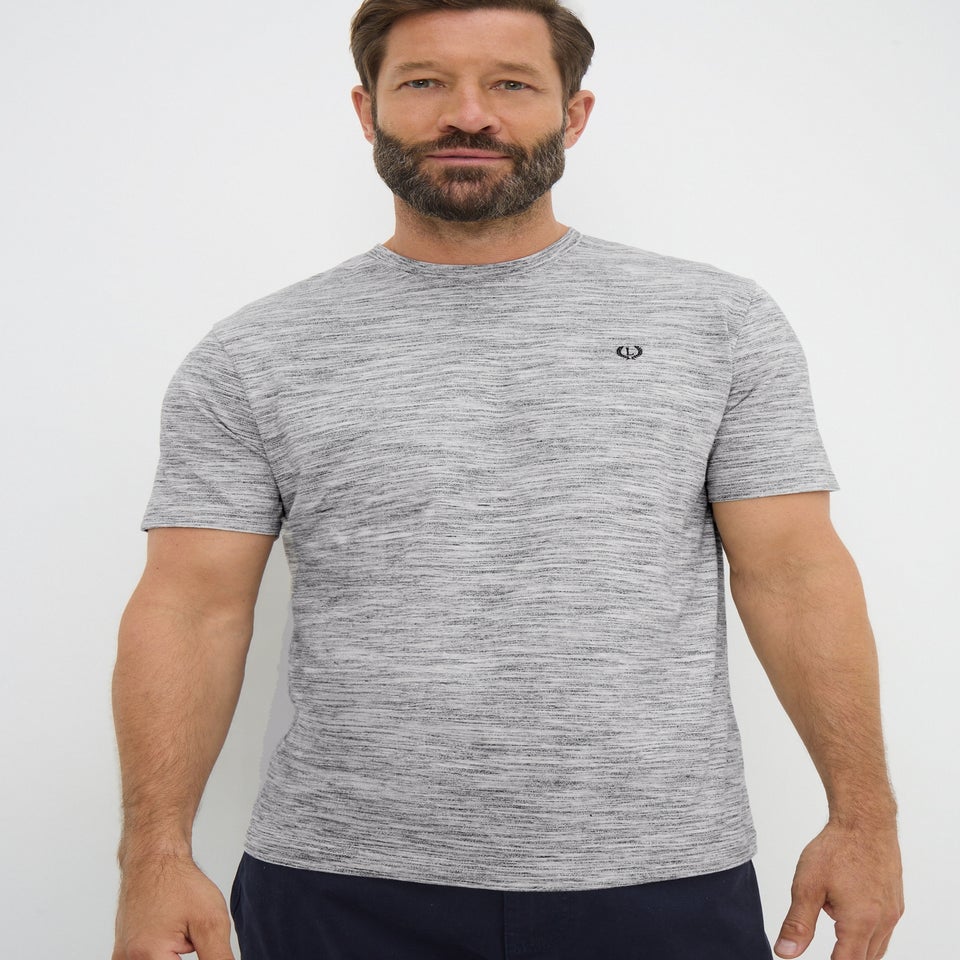 Lincoln Grey Space Dye T-Shirt