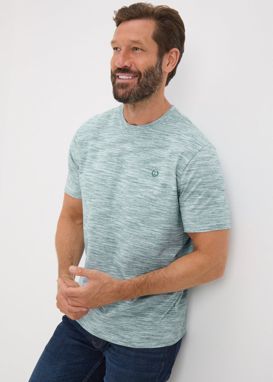 Lincoln Teal Space Dye T-Shirt