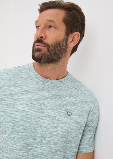 Lincoln Teal Space Dye T-Shirt