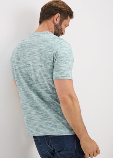 Lincoln Teal Space Dye T-Shirt