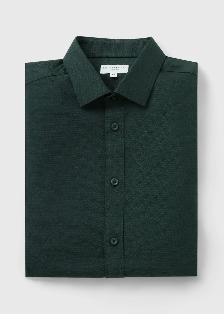 Taylor & Wright Green Textured Shirt