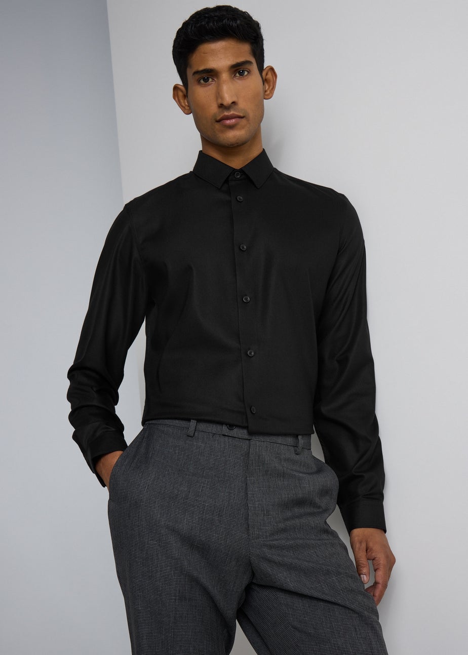 Taylor & Wright Black Slim Fit Shirt