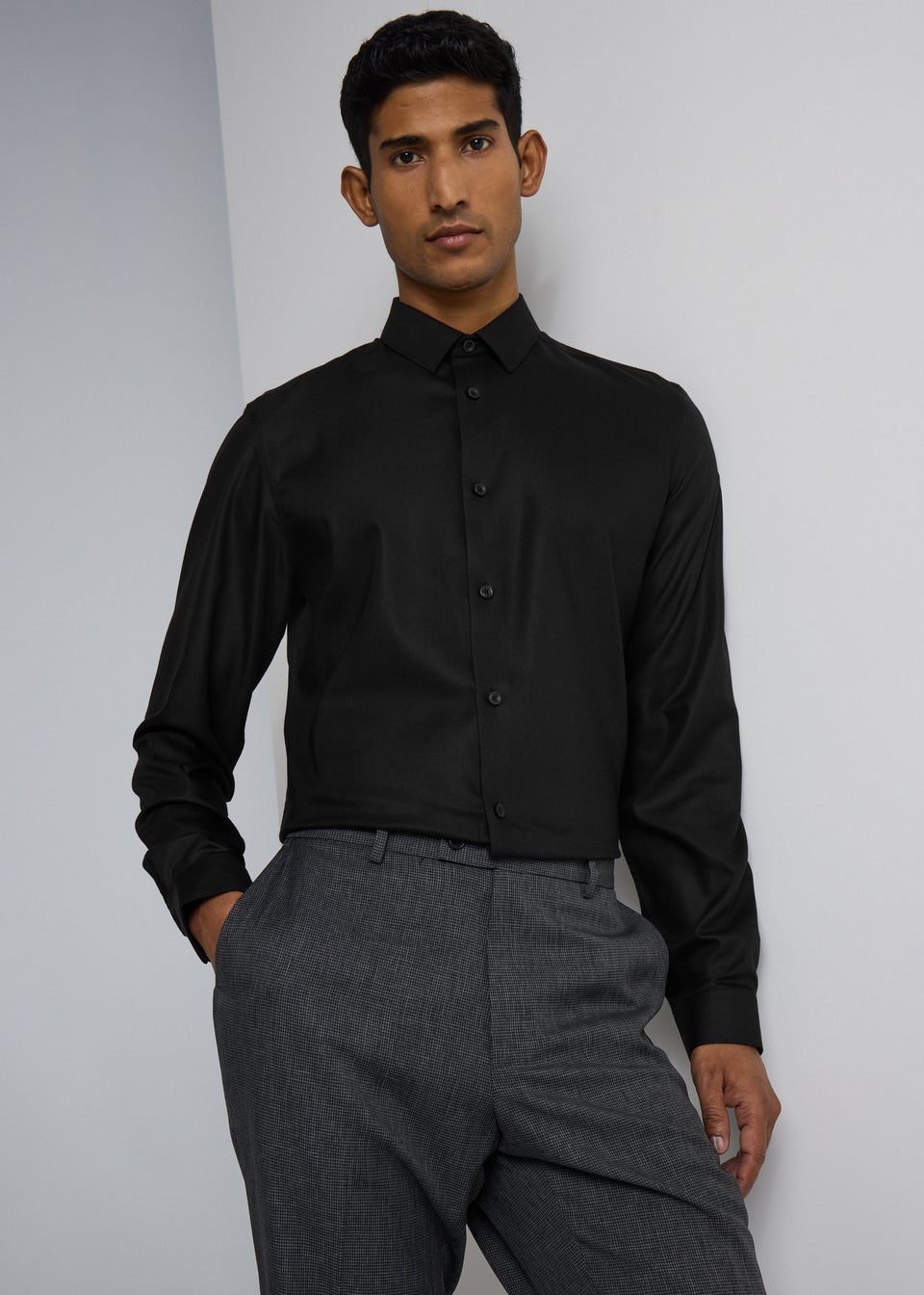 Taylor & Wright Black Slim Fit Shirt