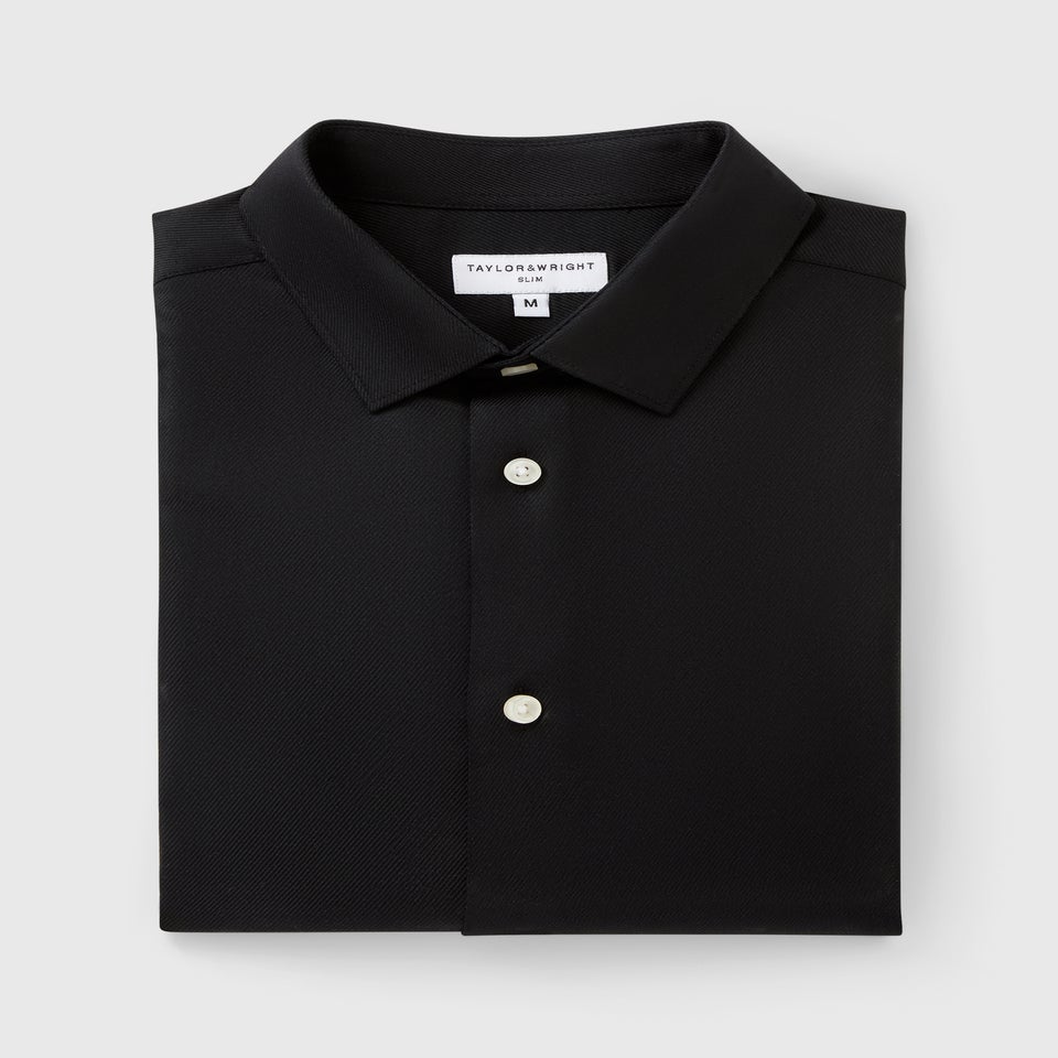 Taylor & Wright Black Slim Fit Shirt