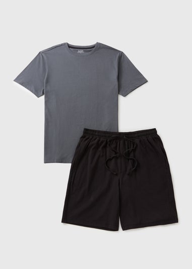 Charcoal Basic Short Pyjama Set