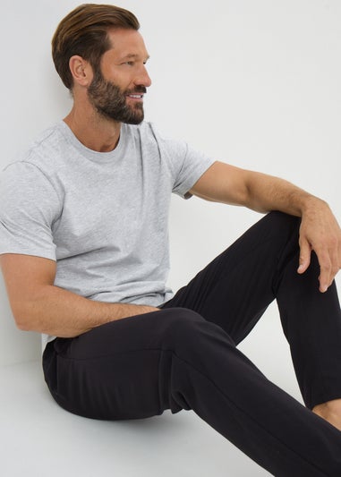 Grey Basic Long Pyjama Set