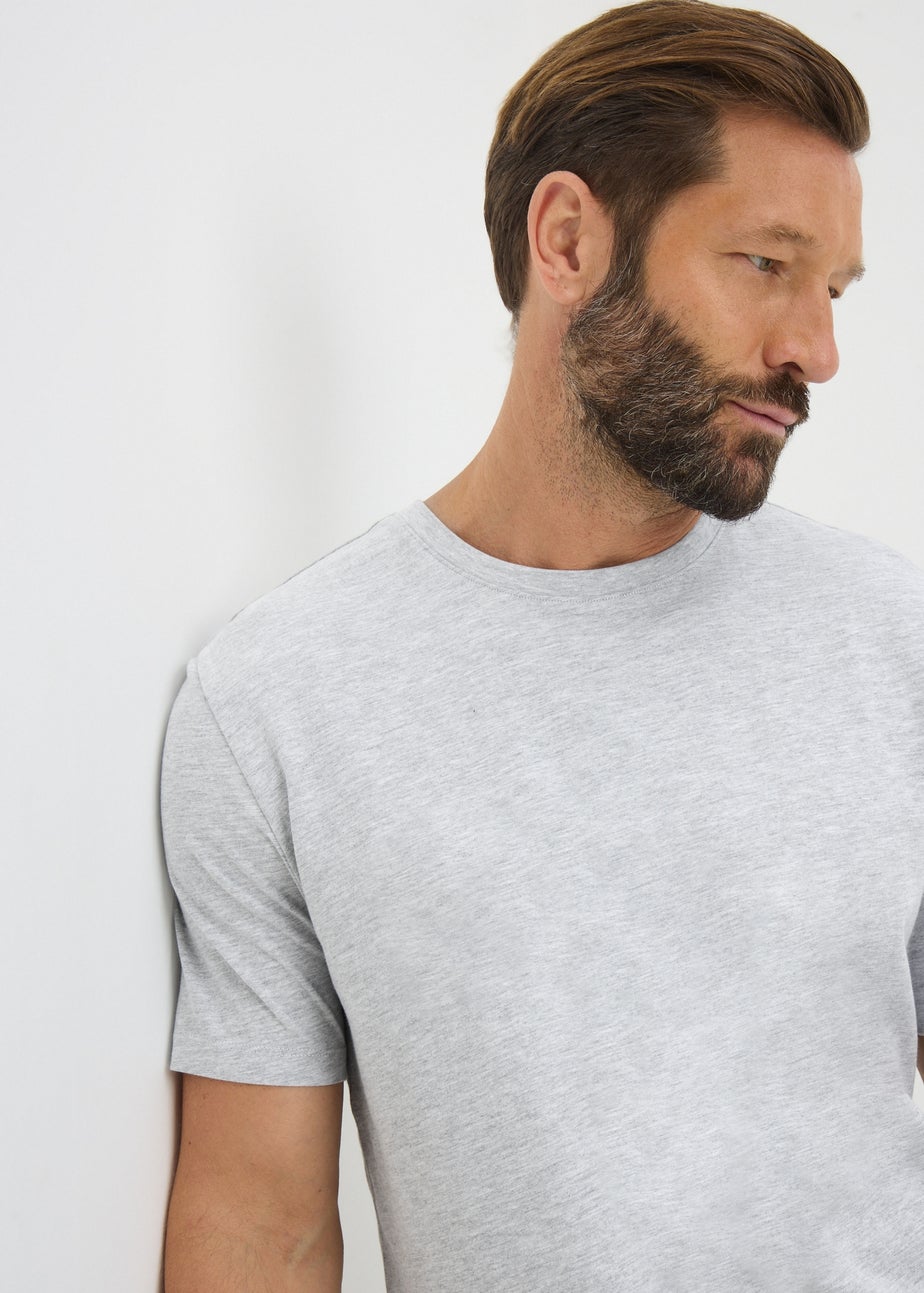 Grey Basic Long Pyjama Set