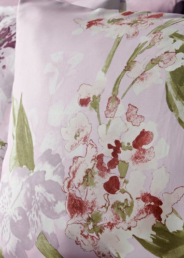 Lilac Floral Trailing Duvet Set