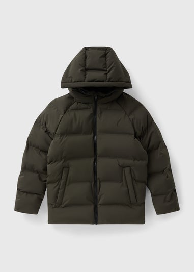 Boys Khaki Heat Seal Puffa Coat (7-15yrs)
