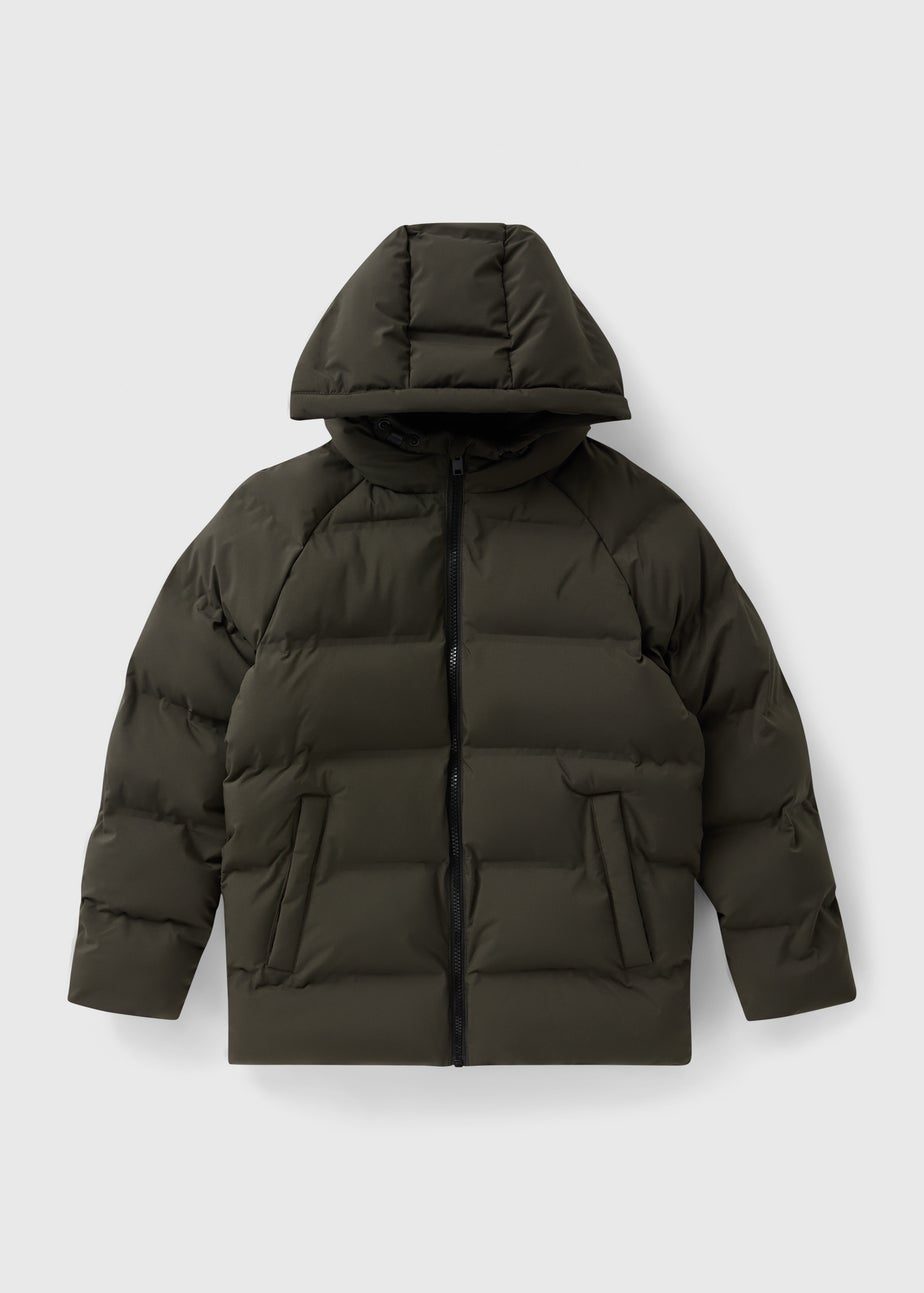 Boys Khaki Heat Seal Puffa Coat (7-15yrs)